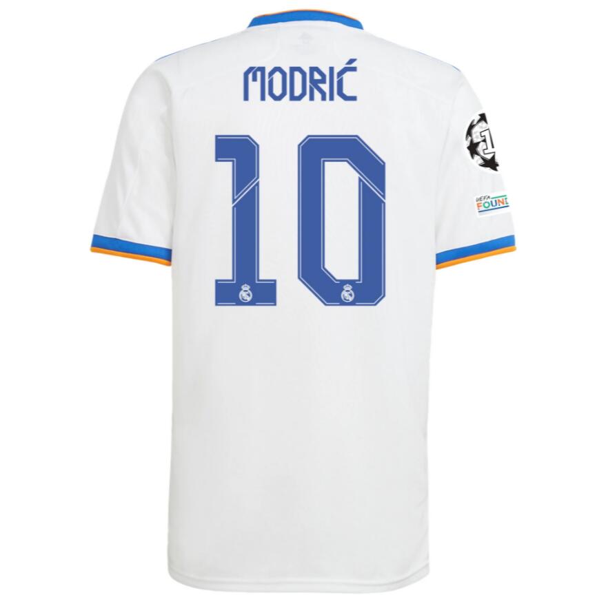 2021/22 Real Madrid Home Kit Soccer Jersey with LUKA MODRIĆ 10 printing